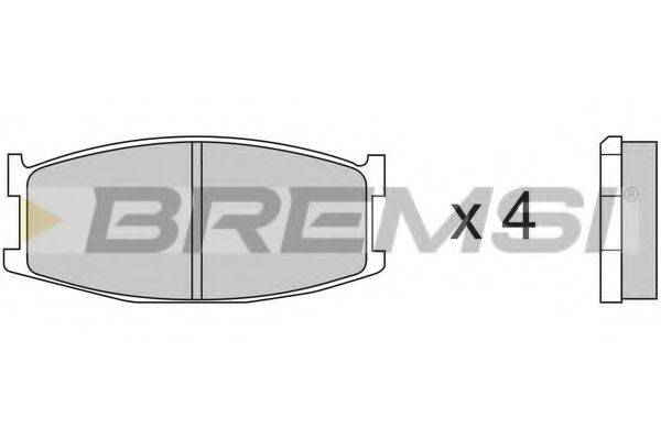 BREMSI BP21521 Комплект гальмівних колодок, дискове гальмо