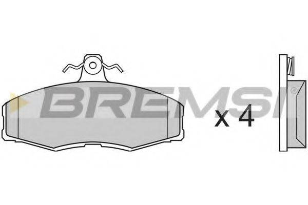 BREMSI 20849 Комплект гальмівних колодок, дискове гальмо