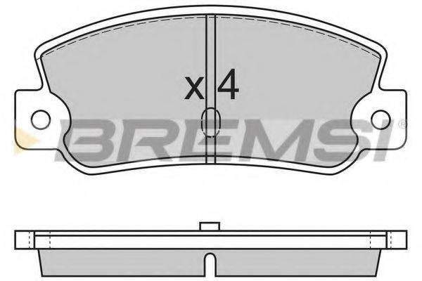 BREMSI BP2212 Комплект гальмівних колодок, дискове гальмо