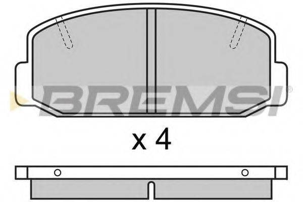 BREMSI BP2223 Комплект гальмівних колодок, дискове гальмо