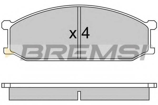 BREMSI 20851 Комплект гальмівних колодок, дискове гальмо