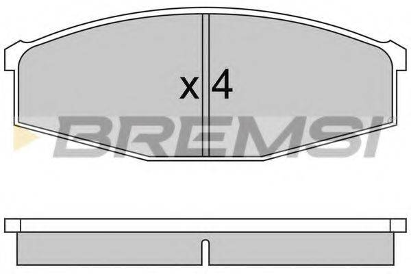 BREMSI 20863 Комплект гальмівних колодок, дискове гальмо