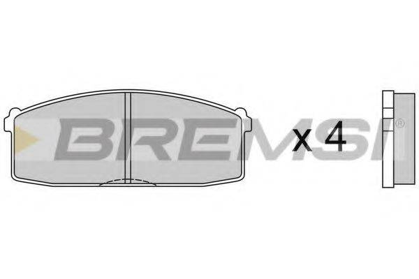 BREMSI BP2237 Комплект гальмівних колодок, дискове гальмо