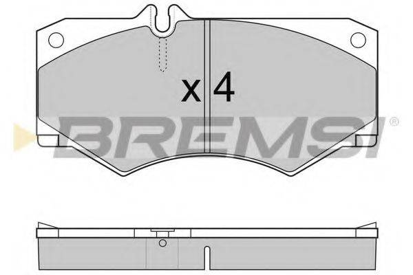 BREMSI BP2238 Комплект гальмівних колодок, дискове гальмо