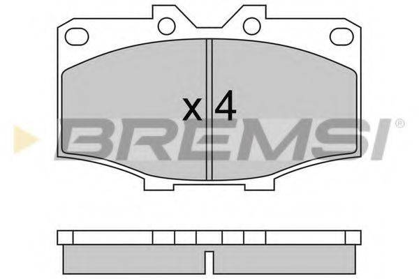 BREMSI 20852 Комплект гальмівних колодок, дискове гальмо