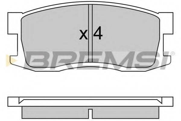 BREMSI 21045 Комплект гальмівних колодок, дискове гальмо