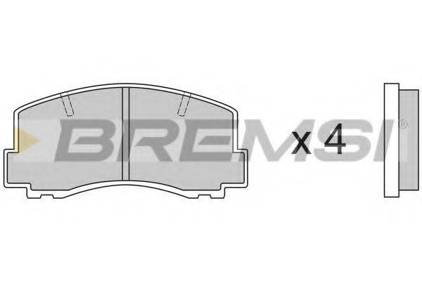 BREMSI BP2256 Комплект гальмівних колодок, дискове гальмо
