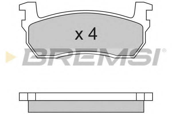 BREMSI BP2259 Комплект гальмівних колодок, дискове гальмо