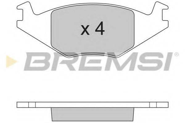 BREMSI 20889 Комплект гальмівних колодок, дискове гальмо