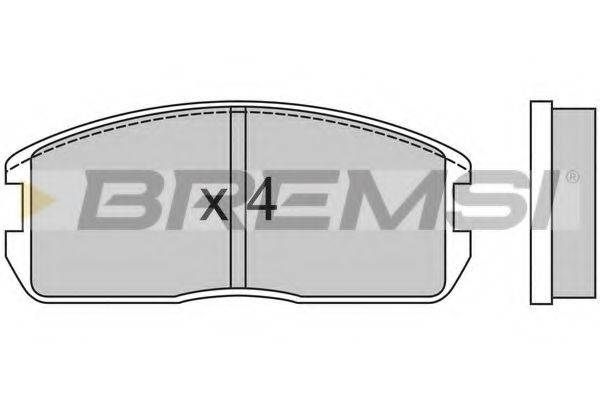BREMSI BP2270 Комплект гальмівних колодок, дискове гальмо