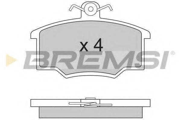 BREMSI BP2281 Комплект гальмівних колодок, дискове гальмо