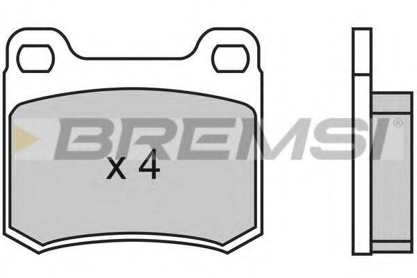 BREMSI BP2314 Комплект гальмівних колодок, дискове гальмо