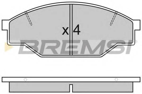 BREMSI BP2322 Комплект гальмівних колодок, дискове гальмо