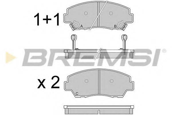 BREMSI 21316 Комплект гальмівних колодок, дискове гальмо