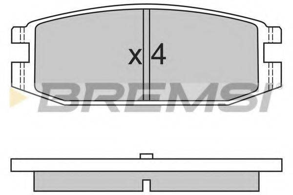 BREMSI 20066 Комплект гальмівних колодок, дискове гальмо