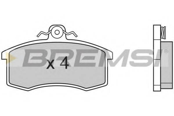 BREMSI 20789 Комплект гальмівних колодок, дискове гальмо