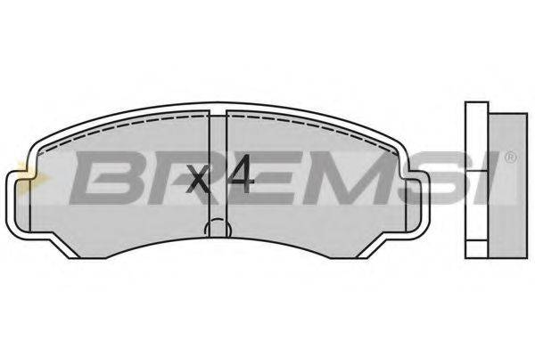 BREMSI BP2359 Комплект гальмівних колодок, дискове гальмо