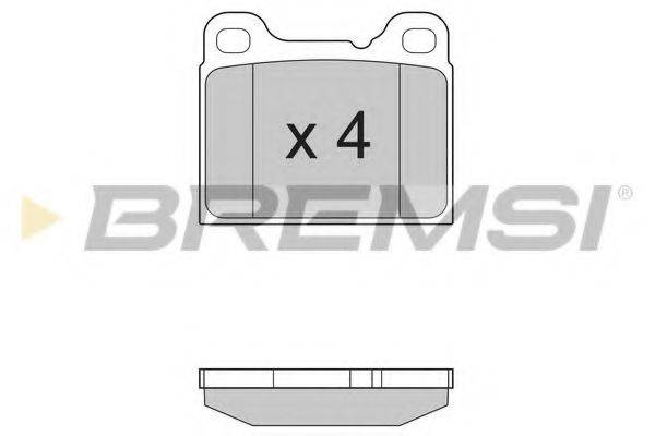 BREMSI BP2383 Комплект гальмівних колодок, дискове гальмо