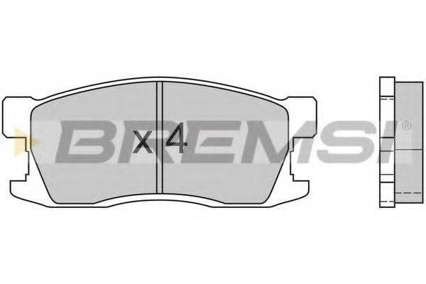 BREMSI BP2407 Комплект гальмівних колодок, дискове гальмо