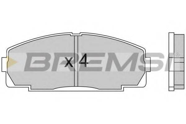 BREMSI BP2438 Комплект гальмівних колодок, дискове гальмо