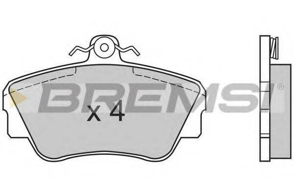 BREMSI BP2464 Комплект гальмівних колодок, дискове гальмо