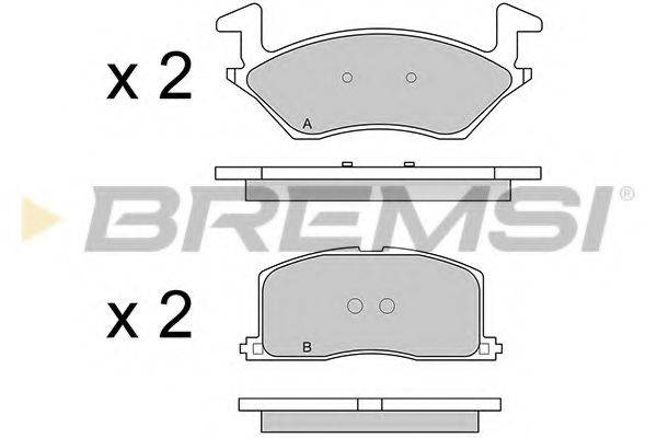 BREMSI 21949 Комплект гальмівних колодок, дискове гальмо