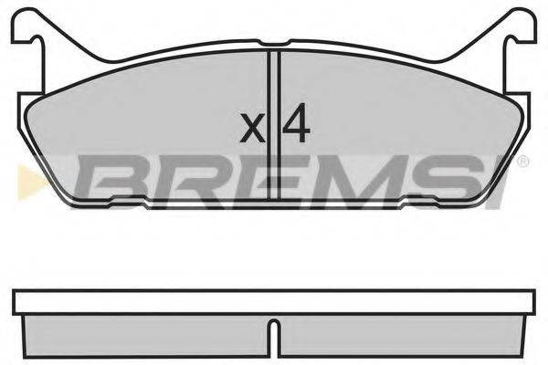 BREMSI 21559 Комплект гальмівних колодок, дискове гальмо