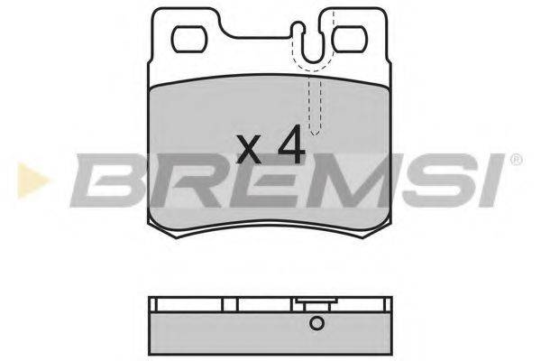 BREMSI BP2495 Комплект гальмівних колодок, дискове гальмо