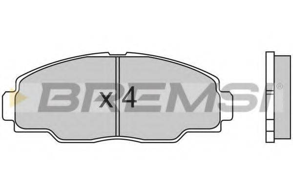 BREMSI BP2540 Комплект гальмівних колодок, дискове гальмо