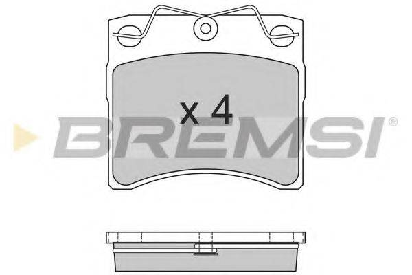 BREMSI 21634 Комплект гальмівних колодок, дискове гальмо