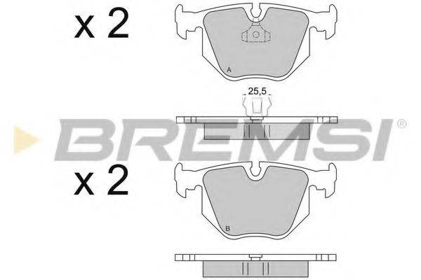 BREMSI BP2652 Комплект гальмівних колодок, дискове гальмо
