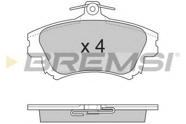 BREMSI BP2703 Комплект гальмівних колодок, дискове гальмо