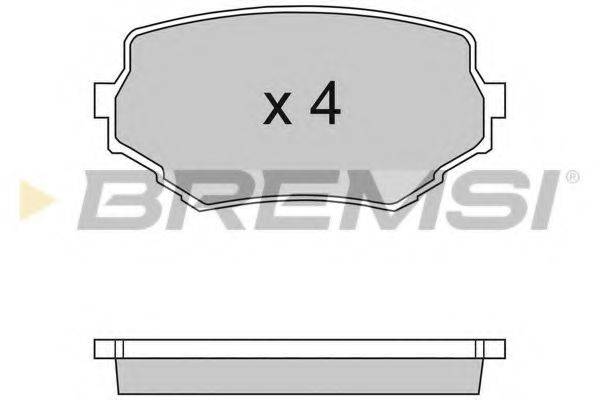 BREMSI BP2713 Комплект гальмівних колодок, дискове гальмо