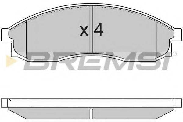 BREMSI 23086 Комплект гальмівних колодок, дискове гальмо