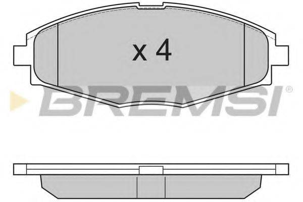 BREMSI 23241 Комплект гальмівних колодок, дискове гальмо