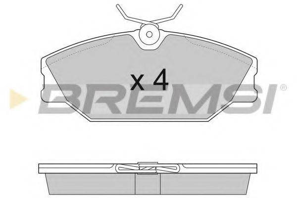 BREMSI 23171 Комплект гальмівних колодок, дискове гальмо