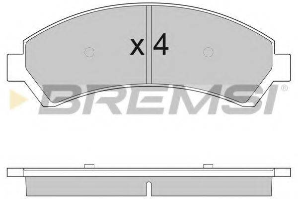 BREMSI BP2920 Комплект гальмівних колодок, дискове гальмо