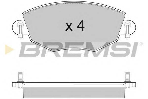 BREMSI 23279 Комплект гальмівних колодок, дискове гальмо
