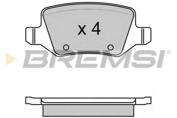 BREMSI BP2983 Комплект гальмівних колодок, дискове гальмо
