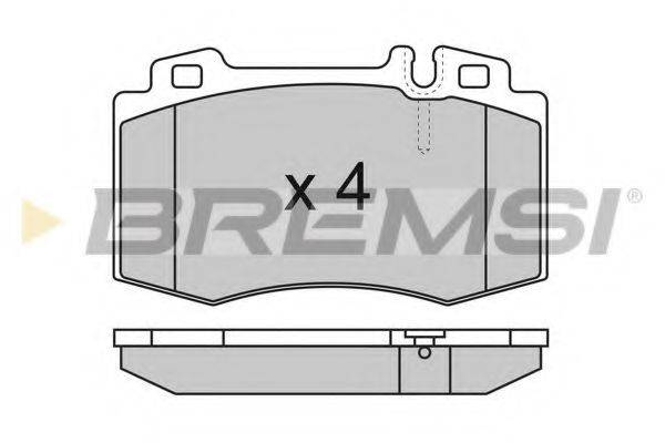 BREMSI 23271 Комплект гальмівних колодок, дискове гальмо