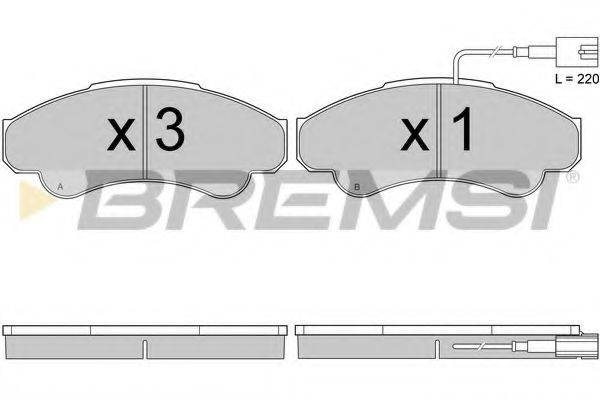 BREMSI 23920 Комплект гальмівних колодок, дискове гальмо