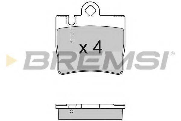 BREMSI BP2999 Комплект гальмівних колодок, дискове гальмо