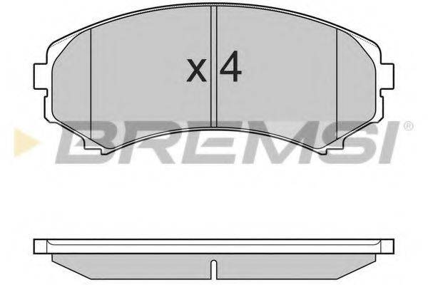 BREMSI BP3001 Комплект гальмівних колодок, дискове гальмо