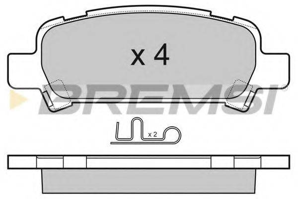 BREMSI BP3056 Комплект гальмівних колодок, дискове гальмо