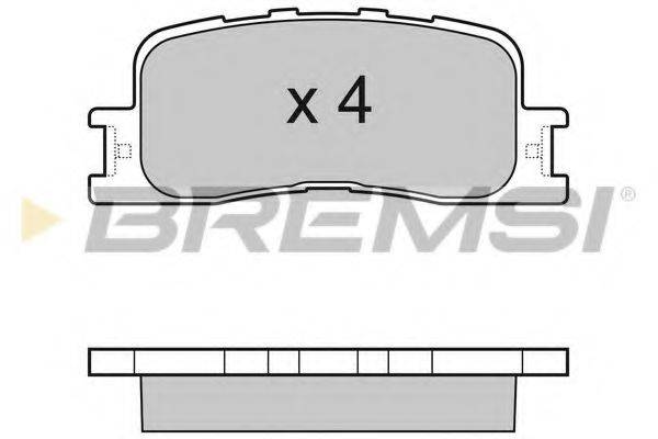 BREMSI BP3060 Комплект гальмівних колодок, дискове гальмо