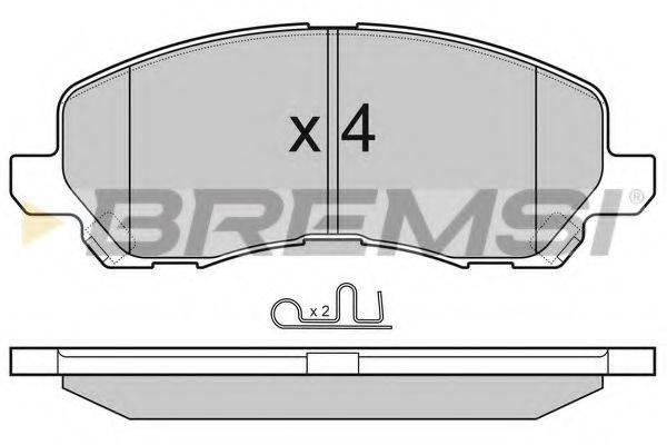 BREMSI BP3080 Комплект гальмівних колодок, дискове гальмо
