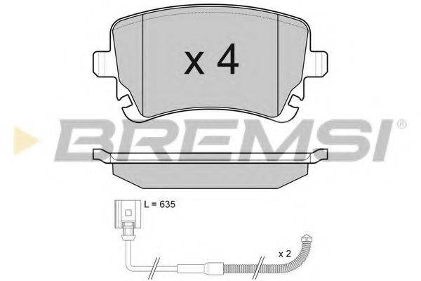 BREMSI 23854 Комплект гальмівних колодок, дискове гальмо