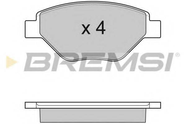 BREMSI 23934 Комплект гальмівних колодок, дискове гальмо