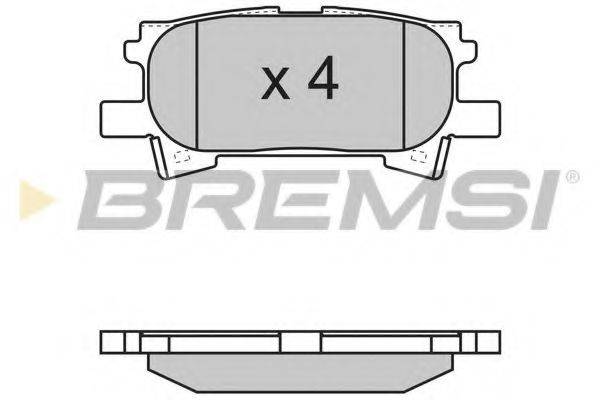 BREMSI 23967 Комплект гальмівних колодок, дискове гальмо