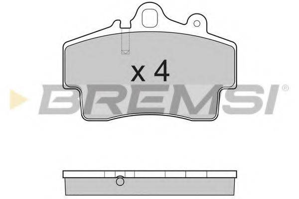 BREMSI 21937 Комплект гальмівних колодок, дискове гальмо